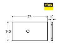 MEDIDAS PLACA PROTECTORA INFRARROJOS VISIGN for PUBLIC 6 VIEGA